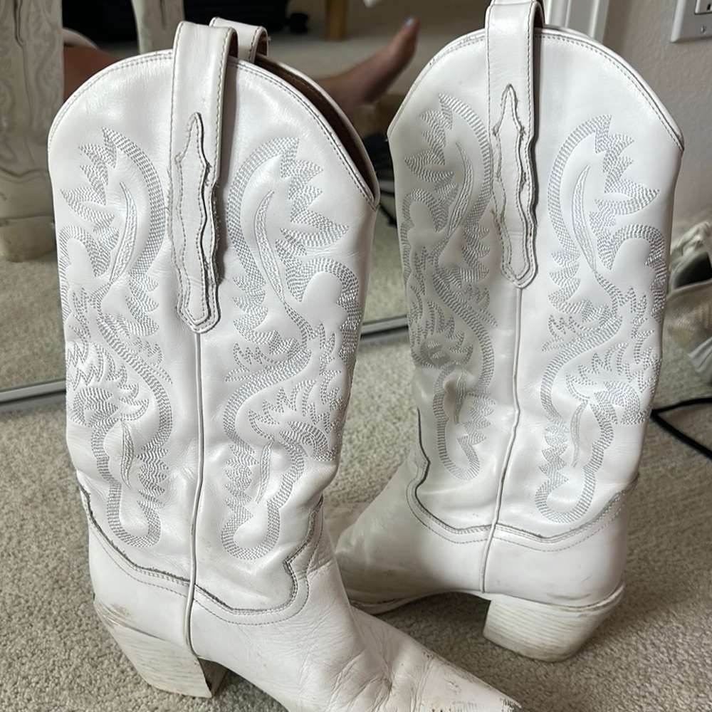 White Jeffery Campbell Boots